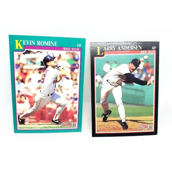 Vintage 1991 Red Sox Baseball Card Bundle - Lot of 6 Score Original Card - Picture 3 of 8